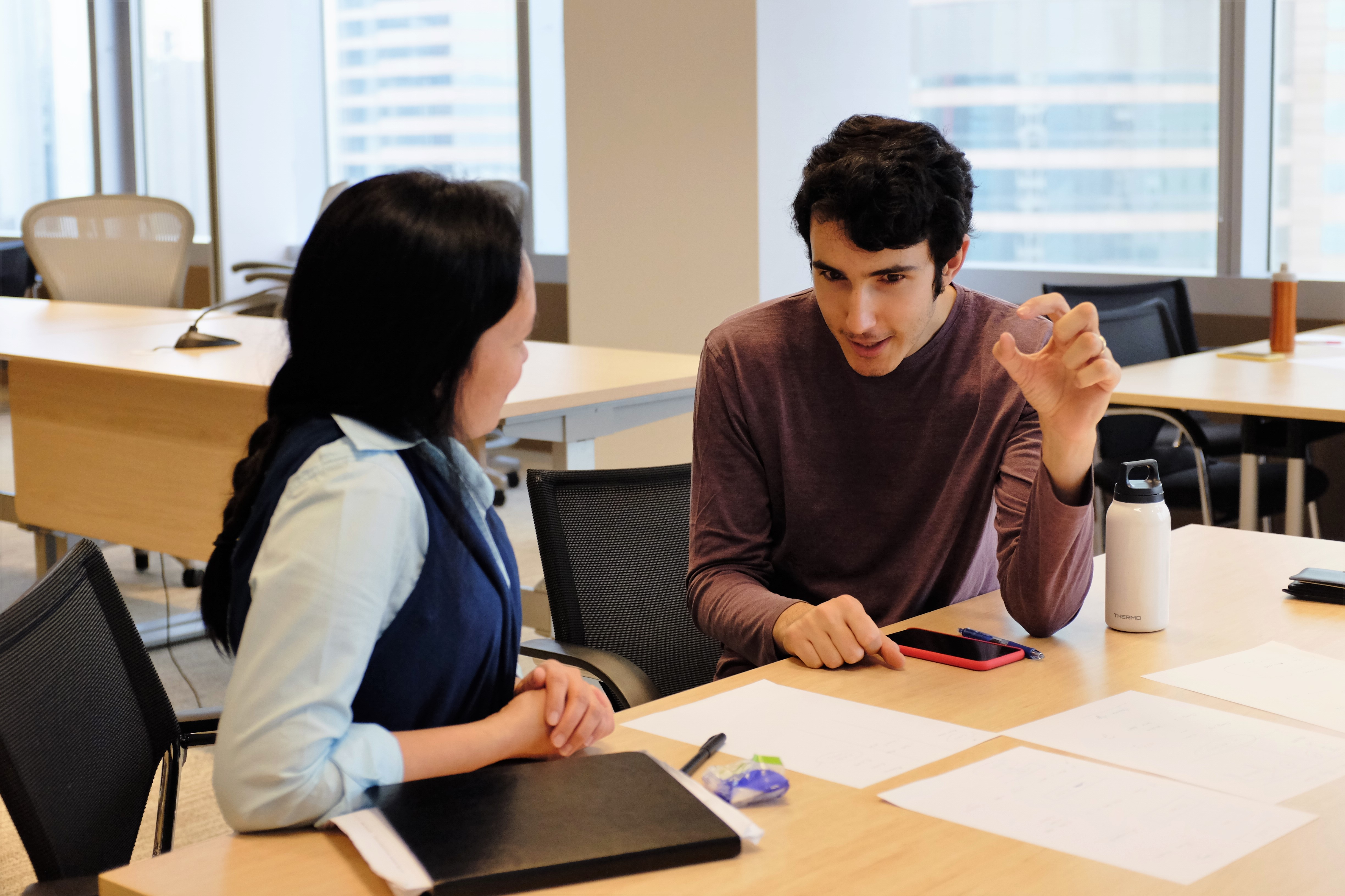 A financial counsellor volunteer and trainee